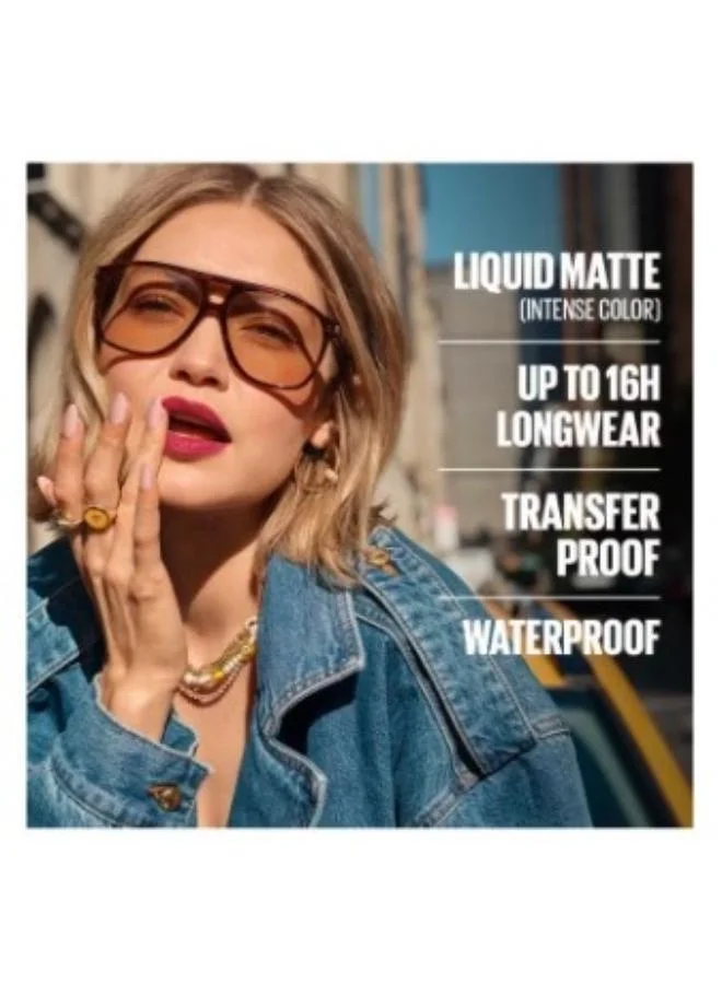 ميبلين نيويورك مايبيلين نيويورك سوبر ستاي مات إنك أحمر شفاه سائل درجة  شامبيون