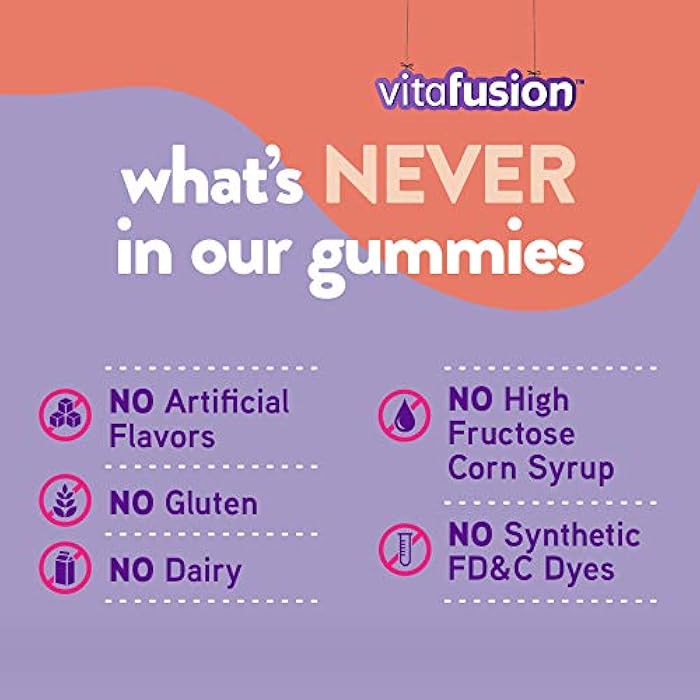Vitafusion فيتافيوجن فيتامينات جومي للرجال، فواكه، 70 حبة - Image 4