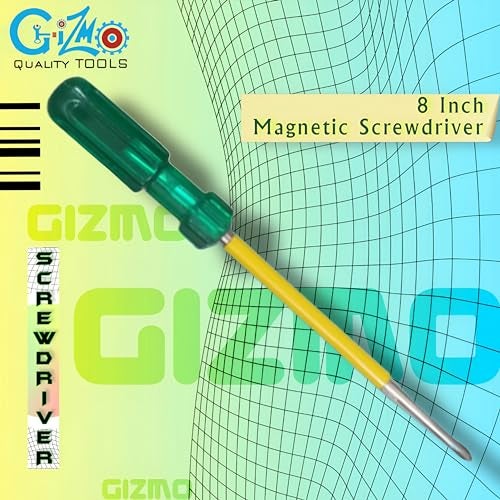 GIZMO 8-Inch Magnetic Screwdriver 2-in-1 With Tester, For Home Use, Heavy Duty Set, Long - Image 2