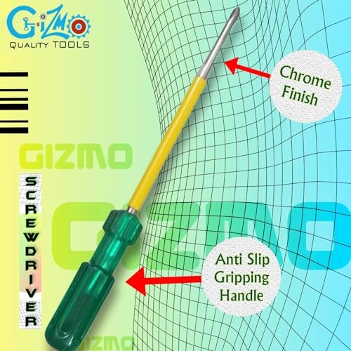 GIZMO 8-Inch Magnetic Screwdriver 2-in-1 With Tester, For Home Use, Heavy Duty Set, Long - Image 4