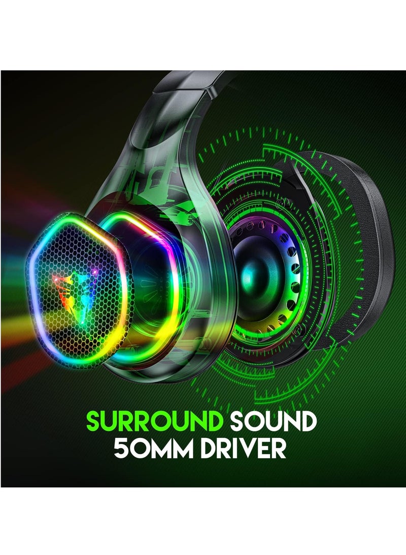 RGB سماعة ألعاب سلكية مع ميكروفون بتقنية الصوت المحيطي ثلاثي الأبعاد - G503 - Image 2
