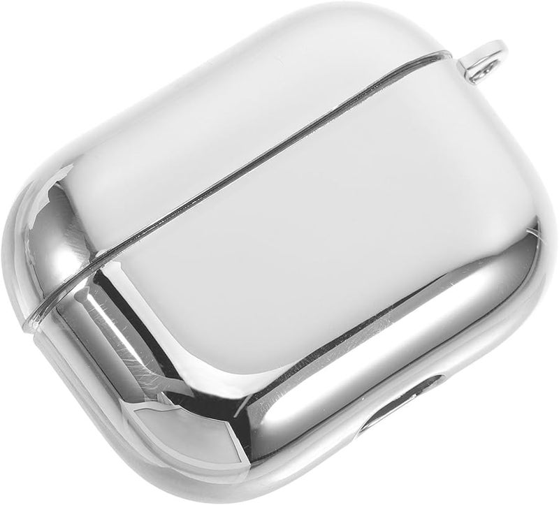 Electroplated Silver Protective Case Compatible for Earphone 3rd Gen Travel and Daily Use - Image 1