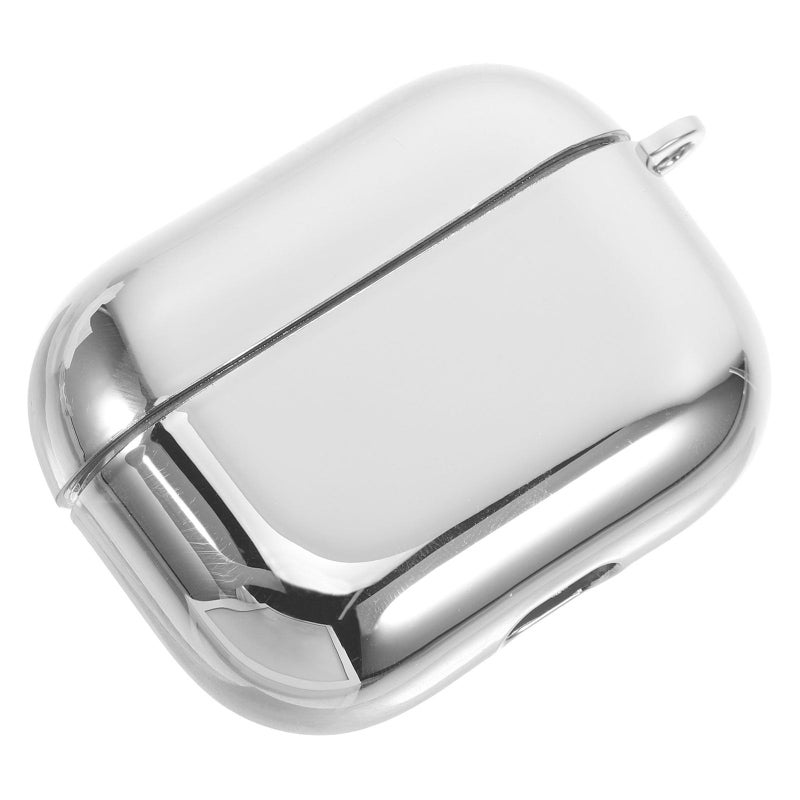 Electroplated Silver Protective Case Compatible for Earphone 3rd Gen Travel and Daily Use - Image 2