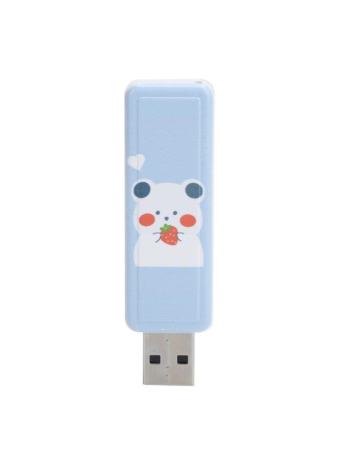 Thoraya Push-pull USB flash drive usb2.0 portable USB flash drive car USB flash drive push-pull-Strawberry Bear 128GB  - Image 1