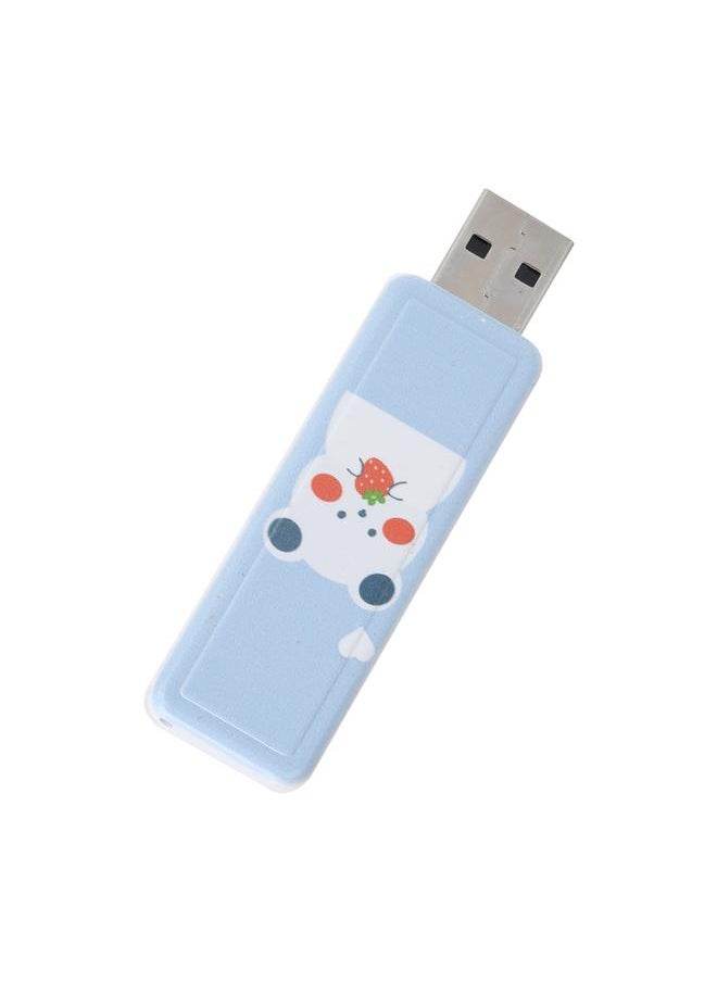 Thoraya Push-pull USB flash drive usb2.0 portable USB flash drive car USB flash drive push-pull-Strawberry Bear 128GB  - Image 3