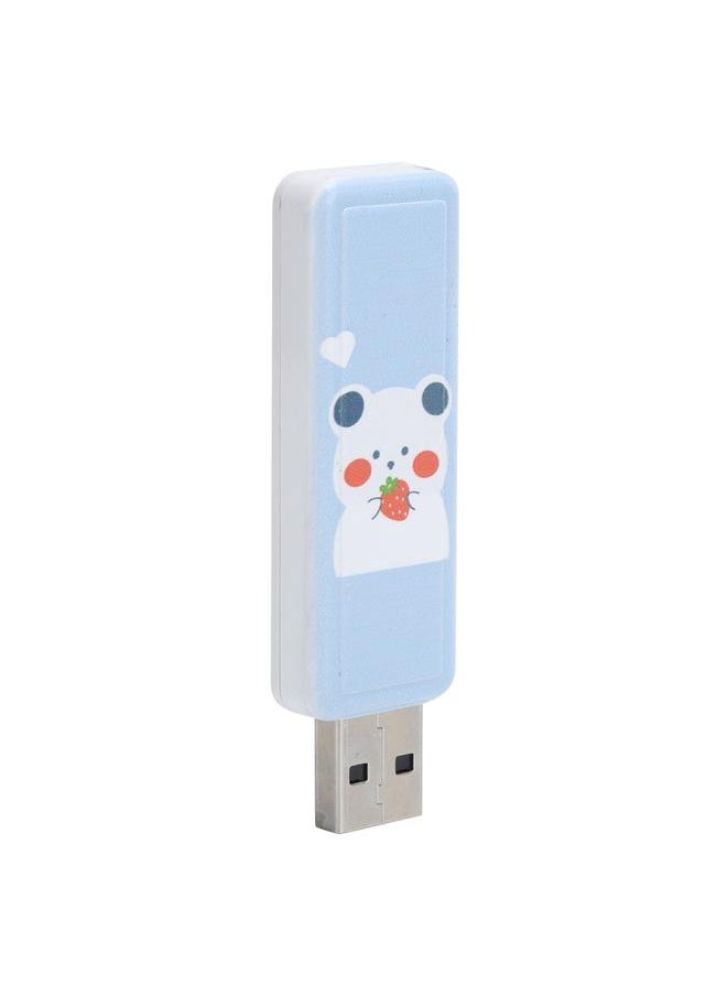 Thoraya Push-pull USB flash drive usb2.0 portable USB flash drive car USB flash drive push-pull-Strawberry Bear 128GB  - Image 5