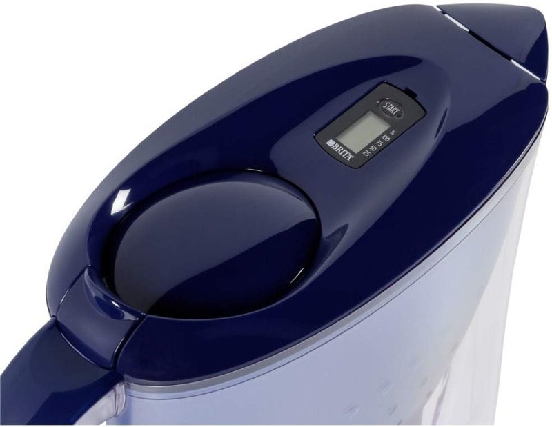 BRITA Marella fridge water filter jug for reduction of chlorine, limescale and impurities, Includes 1 x MAXTRA+ filter cartridges, 2.4L -Blue Durability boosted processed material - Image 3