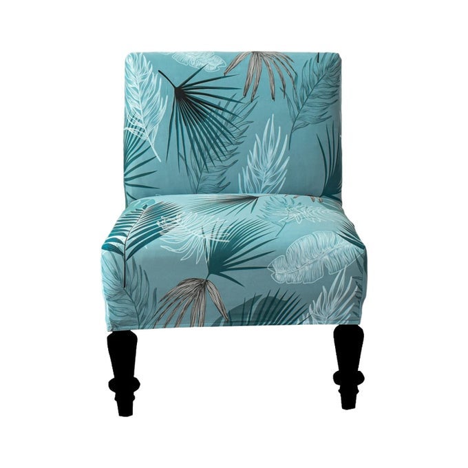 ECOANCHENG ARMLESS CHAIR SLIPCOVER REMOVABLE ARMLESS ACCENT CHAIRS COVERS WASHABLE ARMLESS SLIPPER CHAIR SLIPCOVER PRINTED ARMLESS CHAIR FURNITURE PROTECTOR COVERS FOR LIVING DINING ROOM HOTEL