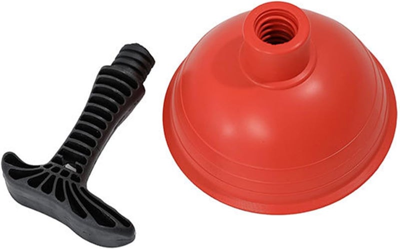 Ergonomic Grip Small Drain Plunger with Heavy Duty Rubber Cup for Powerful Suction Unclog Slow Drains in Kitchens Bathrooms Compact Size Heavy Duty - Image 5