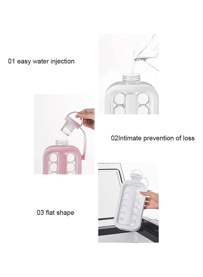 Ice Cube Trays 2 in 1 Portable Ice Ball Maker Kettle With 17 Grids Flat Body Lid Cooling Ice Pop/Cube Molds For Hockey,Cocktail,Coffee,Whiskey,Champagne,Beer,Juice,Water  - Image 5