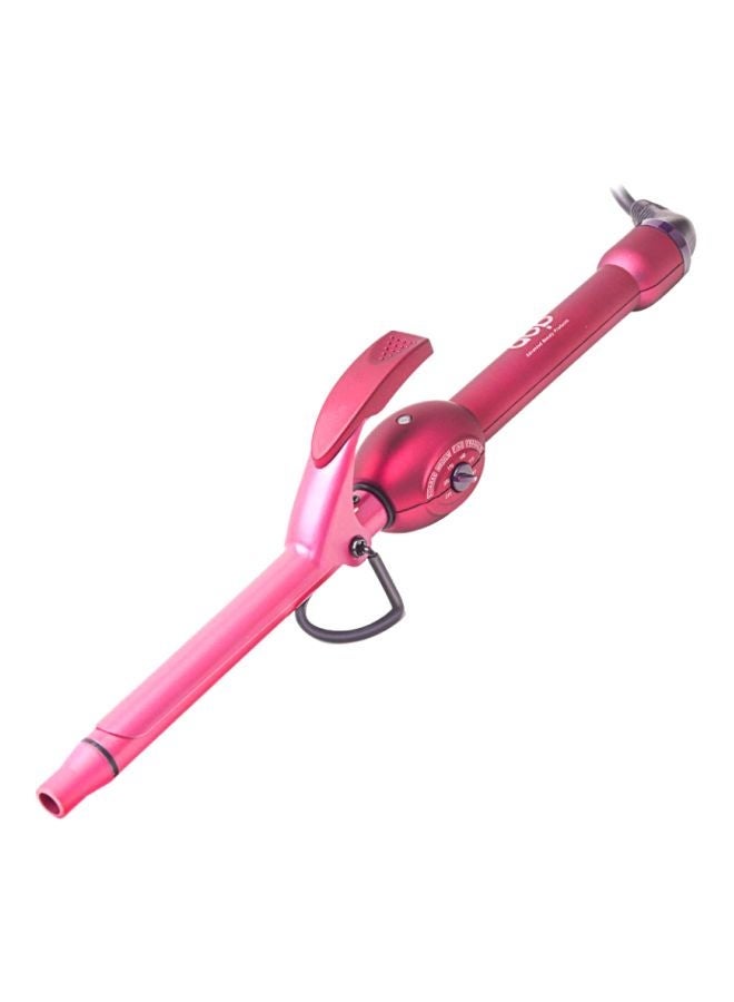 NIBEMINENT Professional Hair Curling Iron Pink 32cm - Image 1