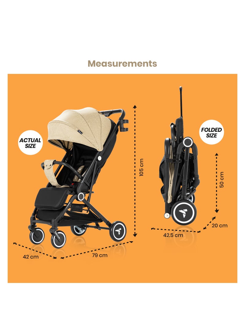 Travel Cabin Stroller With Coffee Cup Holder - Ivory - pzsku/Z3F006F235E29EFF57647Z/45/_/1698320363/a0498009-9fd8-453c-83af-9ef16e40bc17