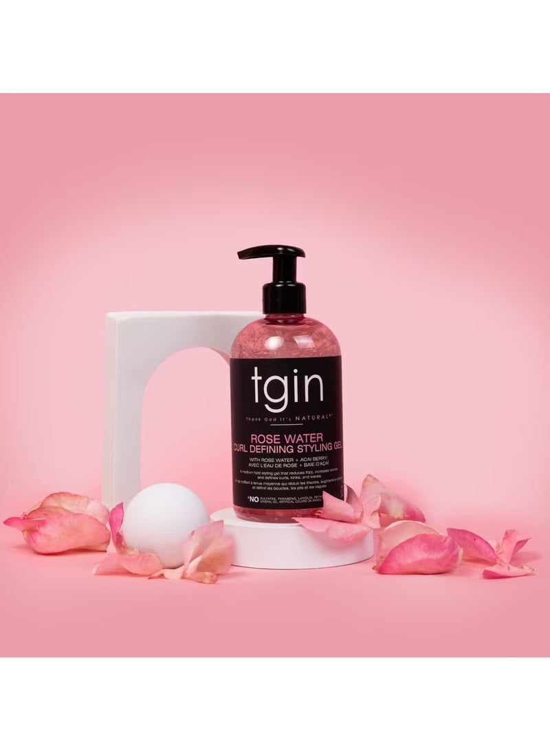 تجين جل تصفيف الشعر بماء الورد 384مل - Image 4