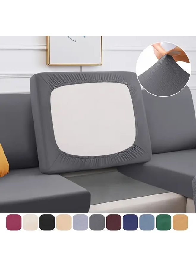 Three Seater Black Outdoor Patio Cushion Cover Elastic Washable Furniture Protector - Image 5