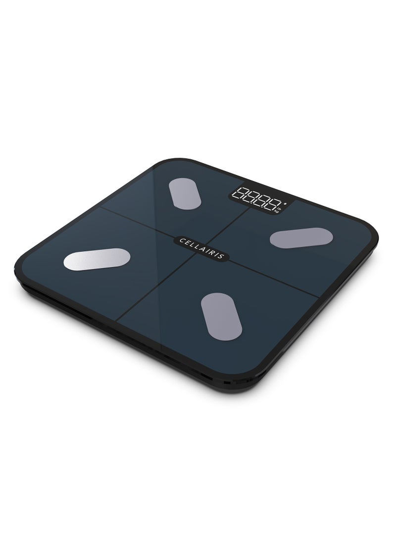 Cellairis Fitness Smart Scale, Body Weight Analysis with App, Weight Loss Control, 14 Body Measurements, Multiple Users, Capacity 180kg/396lb - Image 1