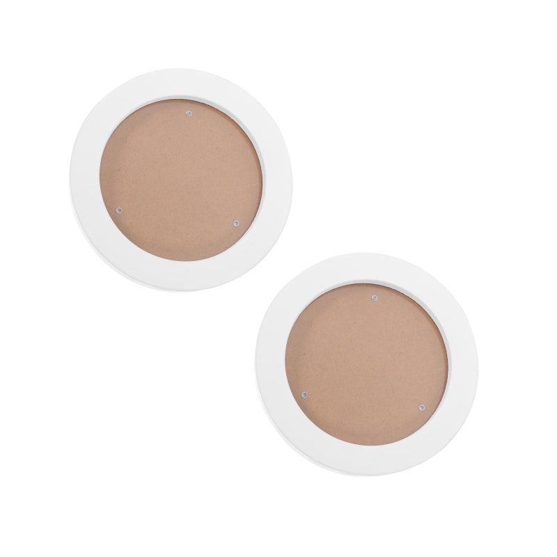 2pcs Round Picture Frame Hanging Picture Holder Wall Decor Photo Display Circle Frame - Image 4