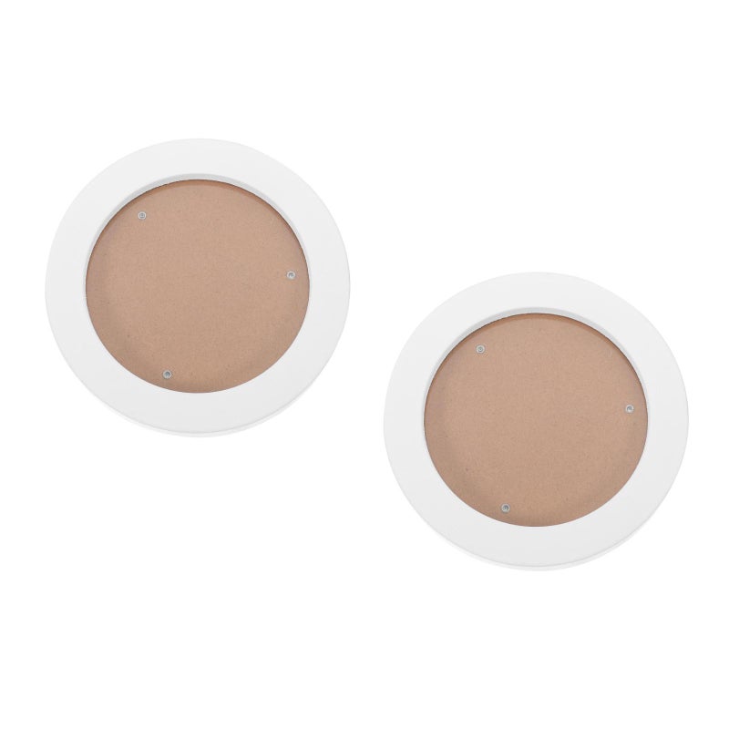2pcs Round Picture Frame Hanging Picture Holder Wall Decor Photo Display Circle Frame - Image 3