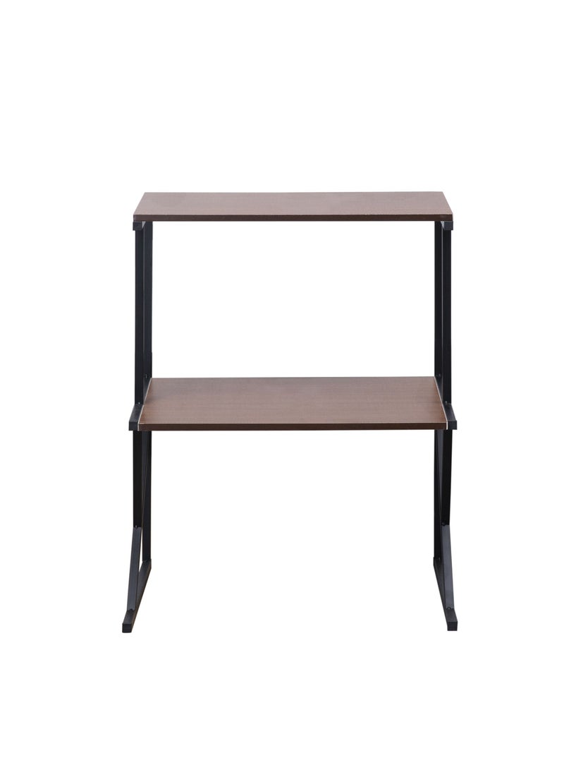 WT-EASYCARE Tier Wooden Metal Kitchen Rack – Dark Oak | Shelf Organizer | Kitchen Storage Rack | Wooden Kitchen Rack | Kitchen Stand | Storage Shelf | Kitchen Microwave Stand | Kitchen Organizer - Image 2