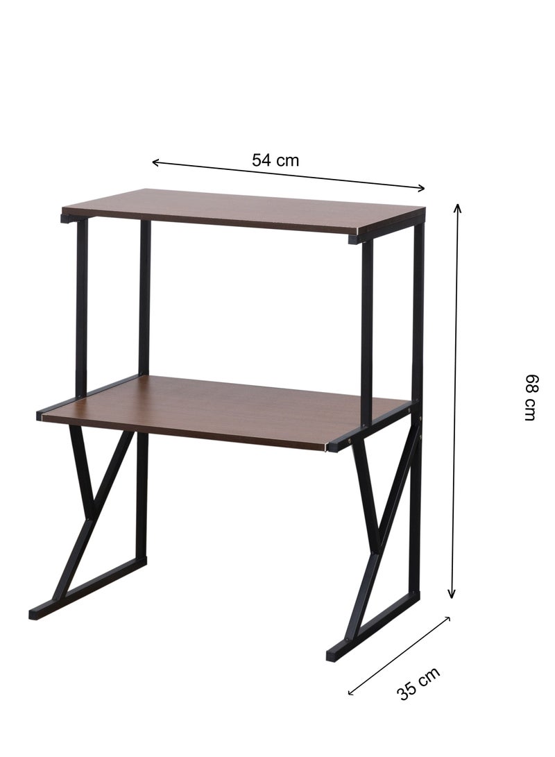 WT-EASYCARE Tier Wooden Metal Kitchen Rack – Dark Oak | Shelf Organizer | Kitchen Storage Rack | Wooden Kitchen Rack | Kitchen Stand | Storage Shelf | Kitchen Microwave Stand | Kitchen Organizer - Image 4