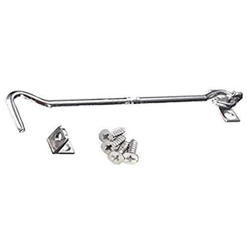 DIY Crafts Style No # 1, Silver, 3 Pcs Cabinet Door Gate Window Latches Hook & Eye Wind-Proof Silent Lock fo (Style No # 1, Silver) - Image 5