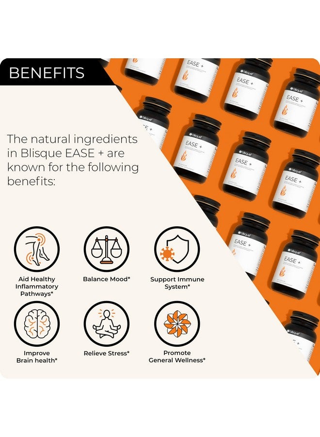 Blisque - Natural Inflammation Health Supplement Complex for Healthy Inflammatory Response | Doctor-Approved | with Turmeric Curcumin, Ginger Root, and Boswellia | 90 Capsules | Vegan and Non-GMO - Image 2