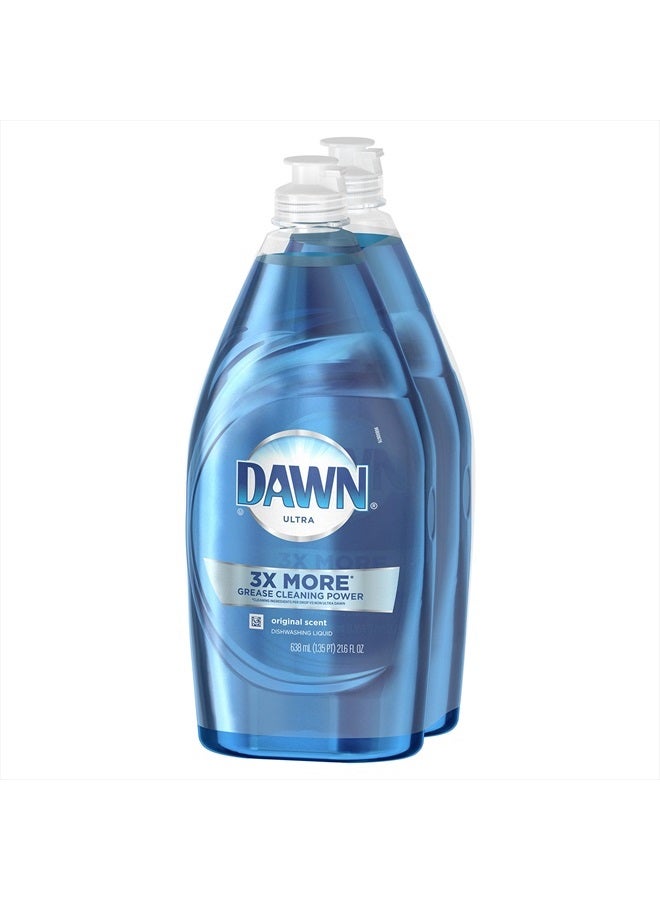 Dawn Ultra Dishwashing Liquid Dish Soap Original Scent, Two 21.6 oz Bottles - Image 4