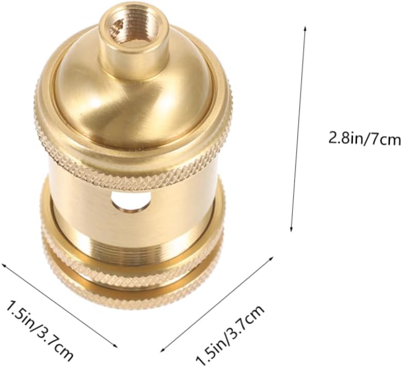 Uonlytech 1Set Vintage Lamp Holder with Pull Chain Sturdy Ceiling Light Socket for Residential and Commercial Use - تصميم أنيق وخالد، ملحق إضاءة مقاوم للتآكل للاستخدام السكني والتجاري - Image 2