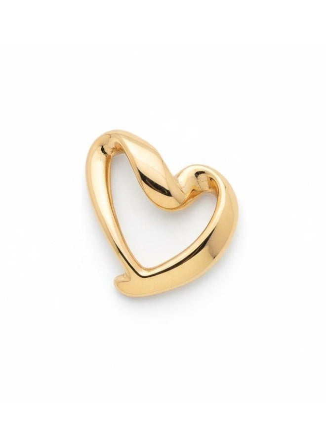 Ruby Art Gold Graziella 18 Karat Pure Gold Pendant for women Heart Design Superlight Weight  - 0.65 Gram - Image 1