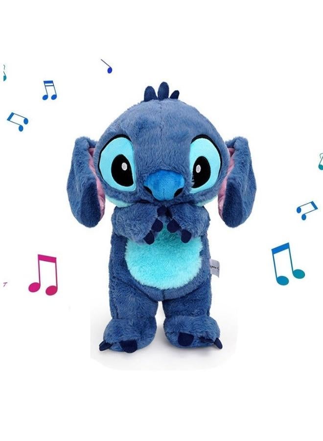 ستيتش دمية دب تتنفس مع موسيقى وأضواء – لعبة تفاعلية محشوة للأطفال والكبار - Image 2