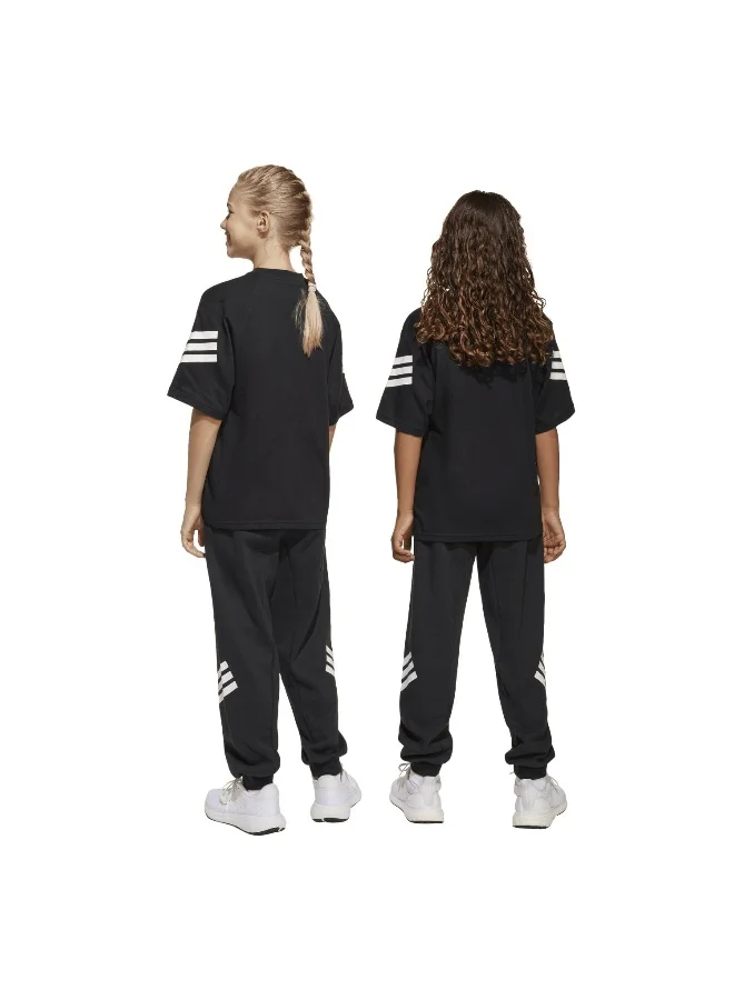 Adidas J Fi 3S Wide Pt Black Training Pants For Junior 7-8Y