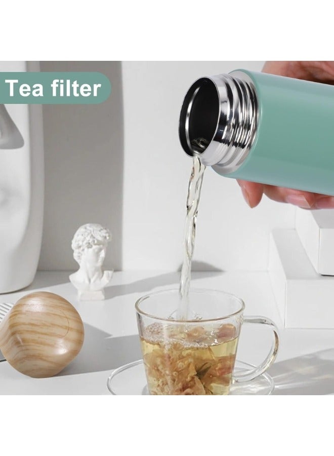Happy Home Small Stainless Steel Coffee Mug with Wooden Lid 150ml  - Image 2