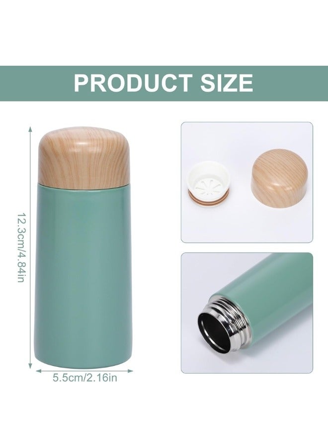 Happy Home Small Stainless Steel Coffee Mug with Wooden Lid 150ml  - Image 3