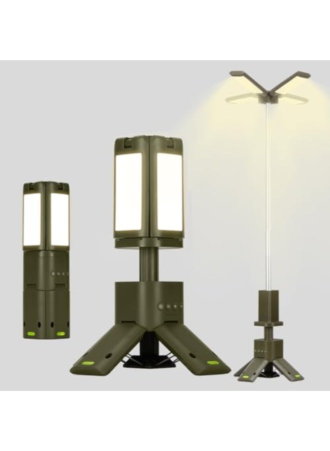 Telescopic Camping Lights Rechargeable 14000 mAh LED Lantern Portable Cordless Outdoor Camping Lights 1000LM IPX5 Waterproof Tent Lights for Camping for Power Outages, Hiking, Fishing - Image 1