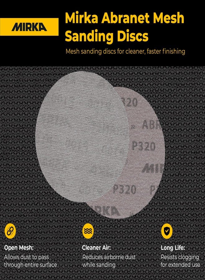 Mirka 9A-232-180 5-Inch 180 Grit Mesh Abrasive Dust Free Sanding Discs, Box of 50 Discs - Image 5