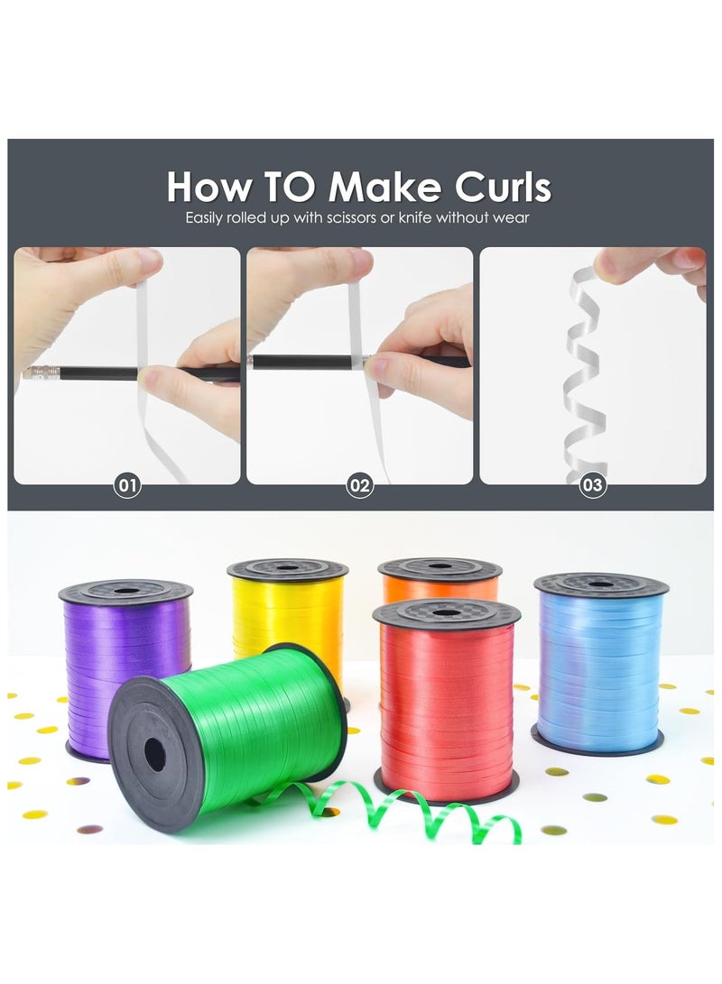 Home zone 500 Yard Silver Ribbon Curling Ribbon for Gift Wrapping, Balloons Party Festival Art Craft Décor, Florists, Weddings, Bows - Image 3