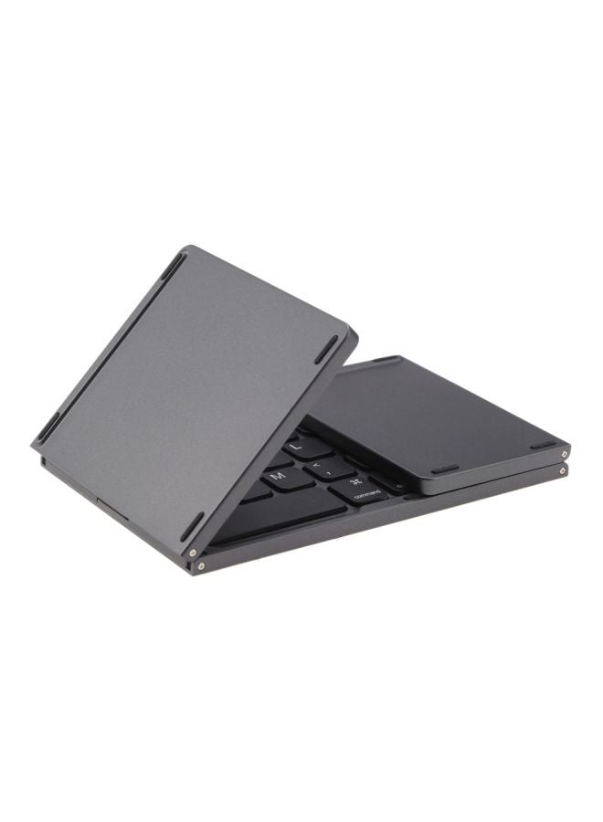 Wireless Foldable Keyboard With Touchpad Dark Grey - Image 1