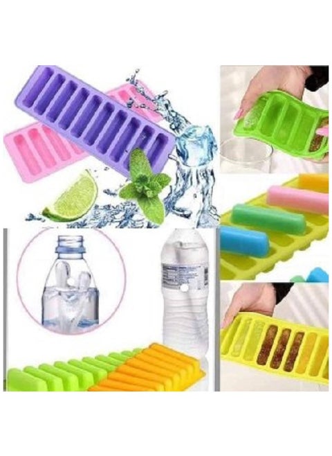 Silicone Ice Cube Mould Multicolour 2 Pieces