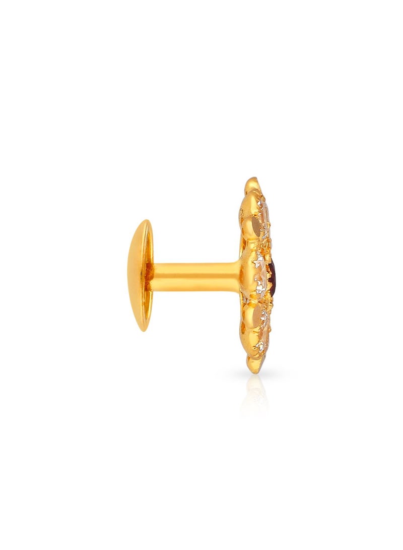 Malabar Gold and Diamonds 22KT 916 Gold Studs Earrings for Women ERGLT50055 - Image 2