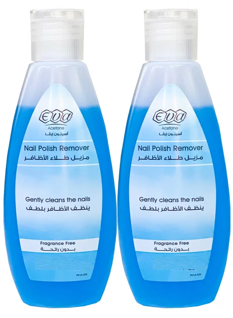 إيفا أسيتون مزيل طلاء الأظافر خالي من العطر 100م 1+1
