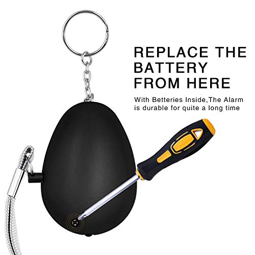 KOSIN Safe Sound Personal Alarm, 6 Pack 140DB Personal Security Alarm Keychain with LED Lights, Emergency Safety Alarm for Women, Men, Children, Elderly - Image 4