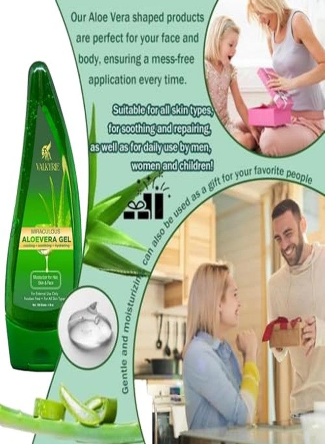 VALKYRIE Aloe Vera Gel for Face & Body Made within 12 Hours of Harvest, 98% Pure Aloe Vera Gel for Skin,Scalp,& Hair, Soothing Aloe Face Moisturizer | Multipurpose Gel (120gm) - Image 3