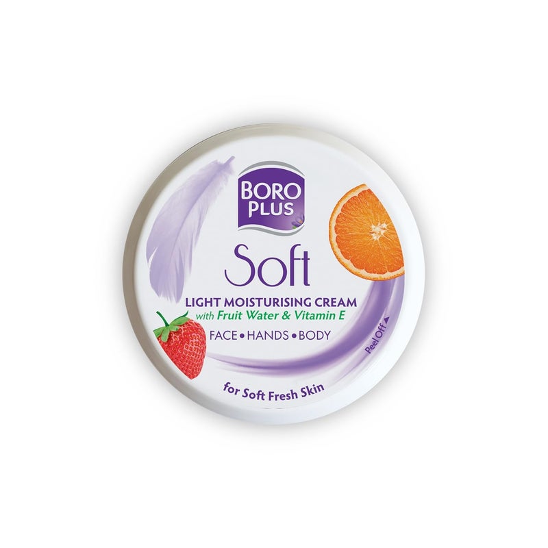 BoroPlus Soft Light Moisturising CreamLight NonstickyProvides 24 hour moisturisation For Soft Fresh Skin 200 ml - Image 1