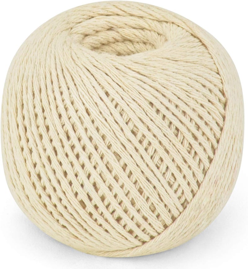 SteadMax 360 ft Butchers Twine String for Cooking Wrapping Unbleached 100 Natural Cotton Kitchen for Trussing Turkey  Roasting DIY Crafting Durable Tying Easy Dispensing 1 Pack - Image 3