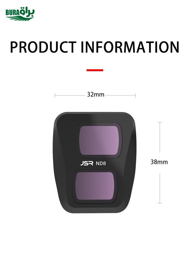BURAQ For DJI Air 3 JSR KB Series Drone Lens Filter, Filter:ND16PL  - Image 5