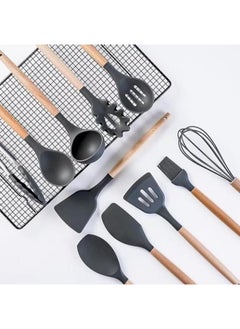 Kitchen Utensil Set 19 Piece Silicone - Non-Stick Cooking Tools Kit Includes Knives, Spatulas, Spoons, Ladles for Professional Chefs or Home Cooks(Grey) - pzsku/Z3F01F49BC9DB287DA064Z/45/_/1738669321/8a25e1d9-6618-4d23-8845-2a352d2e5be4