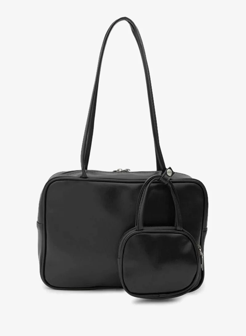 Shule Bags  Black Choker Charm Shoulder Bag. for Women | Best Price UAE