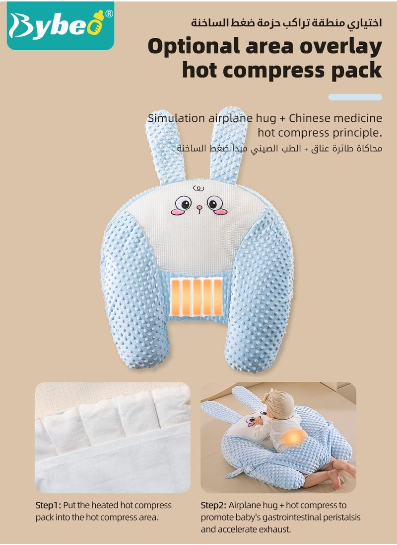 Baby Nursing Pillow, Breastfeeding Pillows for Babies, Multifunctional Baby Exhaust Pillow, Nursery Pillows,  Toddler Look Up and Lying Pillows, Anti Reflux Babies Crib Headrest for Newborn and Infant