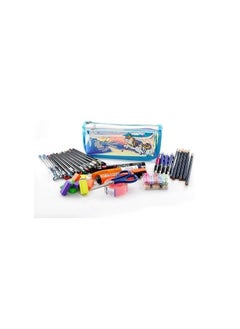 Generic Pencil Stationary Case Compass Box Multipurpose Travel Pouch case Kids/Women/Girls for School/College/Office/Home/Organizer Design and (Unicorn) (Baby-Blue)  - Image 2