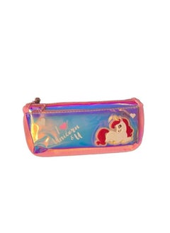 Generic Pencil Stationary Case Compass Box Multipurpose Travel Pouch case Kids/Women/Girls for School/College/Office/Home/Organizer Design and (Unicorn) (Baby-Blue)  - Image 5