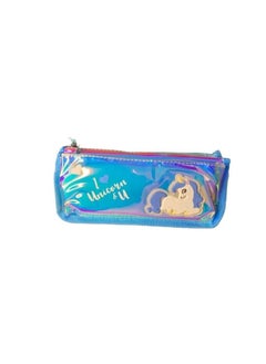 Generic Pencil Stationary Case Compass Box Multipurpose Travel Pouch case Kids/Women/Girls for School/College/Office/Home/Organizer Design and (Unicorn) (Baby-Blue)  - Image 1